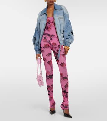 Leggings semitrasparenti con stampa | Blumarine