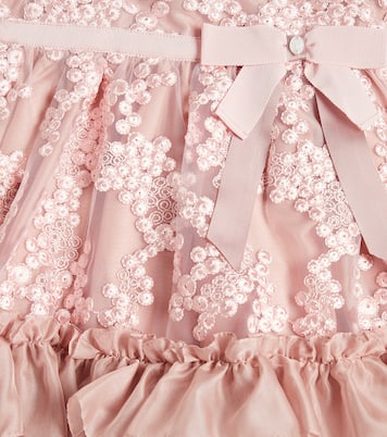 Frill-trimmed chiffon dress | Patachou