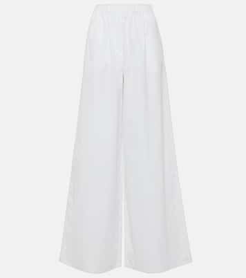 Weite High-Rise-Hose Navigli aus Baumwolle | Max Mara