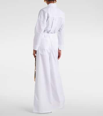 Weite High-Rise-Hose Navigli aus Baumwolle | Max Mara