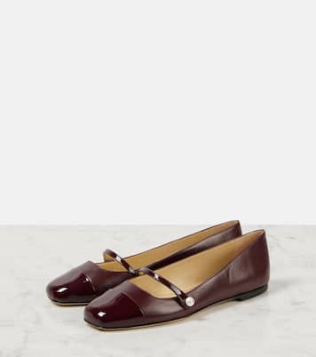 Elisa leather Mary Jane flats | Jimmy Choo