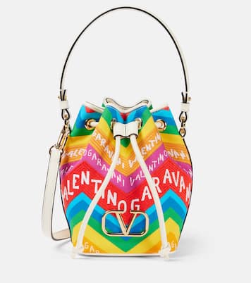 Secchiello VLogo Mini in canvas | Valentino Garavani