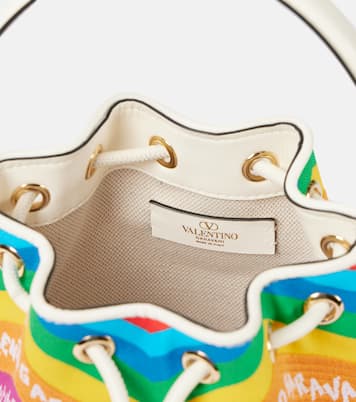 Secchiello VLogo Mini in canvas | Valentino Garavani