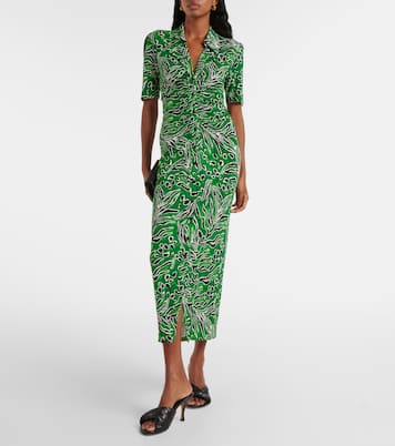 Printed jersey midi dress | Diane von Furstenberg