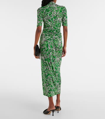 Printed jersey midi dress | Diane von Furstenberg