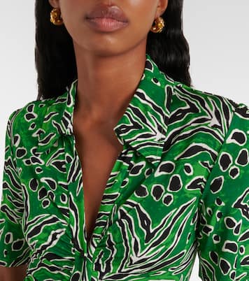 Printed jersey midi dress | Diane von Furstenberg