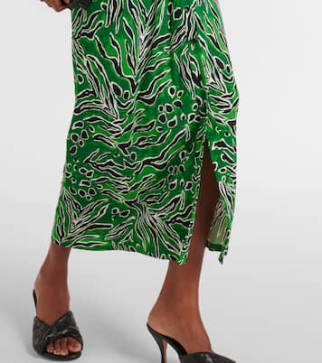 Printed jersey midi dress | Diane von Furstenberg