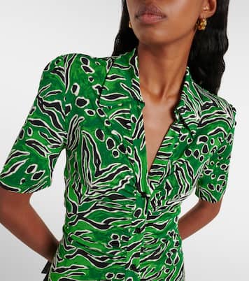 Printed jersey midi dress | Diane von Furstenberg