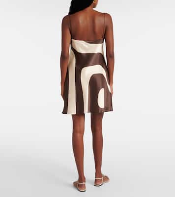 Robe Freddie imprimée en soie | SIR