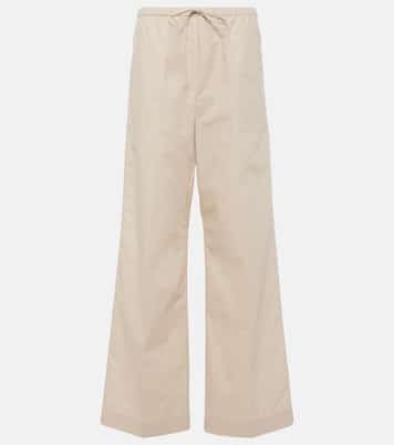 Pantaloni a gamba larga in cotone | Toteme
