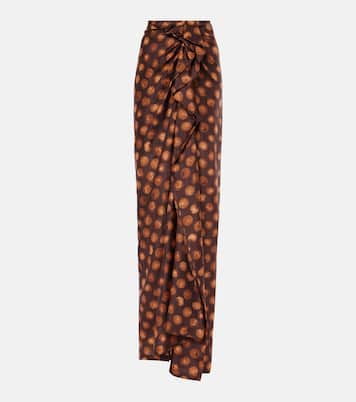 Gonna lunga in seta a pois | Dries Van Noten