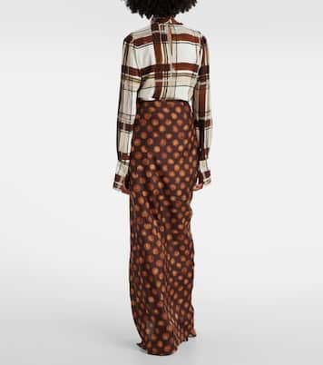 Gonna lunga in seta a pois | Dries Van Noten
