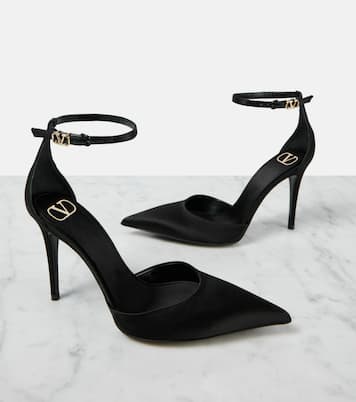 Eveninglam satin pumps | Valentino Garavani