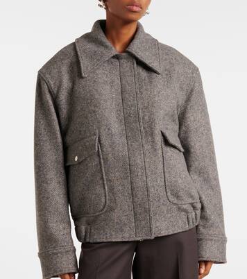 Chaqueta de mezcla de lana con pelo sintético | Stella McCartney