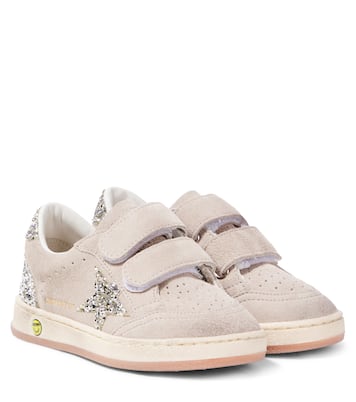 Sneakers Ball Star aus Veloursleder mit Glitter | Golden Goose Kids