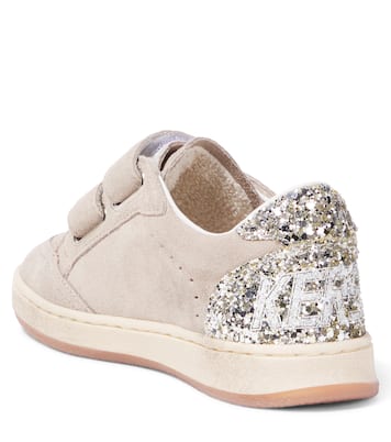 Sneakers Ball Star aus Veloursleder mit Glitter | Golden Goose Kids