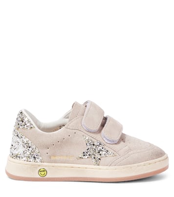 Sneakers Ball Star aus Veloursleder mit Glitter | Golden Goose Kids