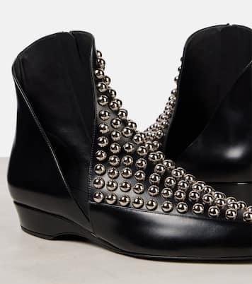Stivaletti in pelle con borchie | Alaïa