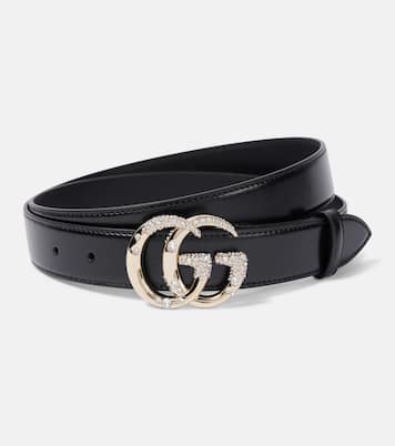 Ceinture Double G en cuir à ornements | Gucci