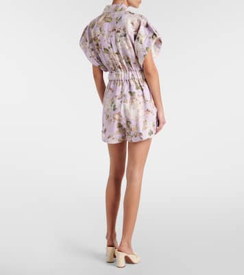 Combishort Acacia en lin à fleurs | Zimmermann