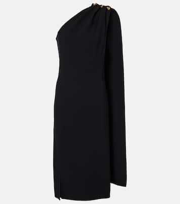 Robe midi asymétrique en crêpe | Bottega Veneta