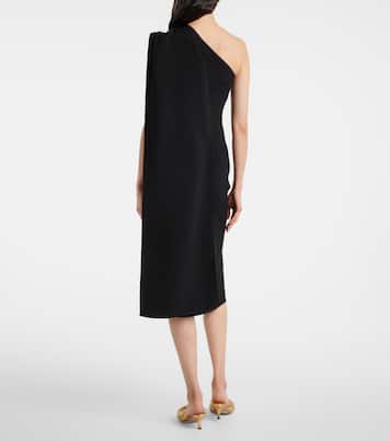 Robe midi asymétrique en crêpe | Bottega Veneta