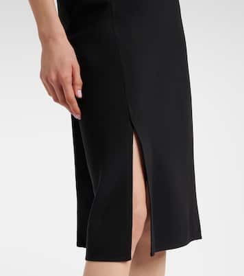 Robe midi asymétrique en crêpe | Bottega Veneta