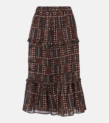 Gonna lunga Diya in cotone a balze | Marant Etoile