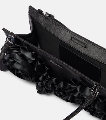 Clutch in raso con applicazioni | Coperni