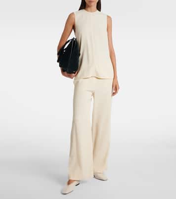 Croc-effect patent leather ballet flats | Toteme