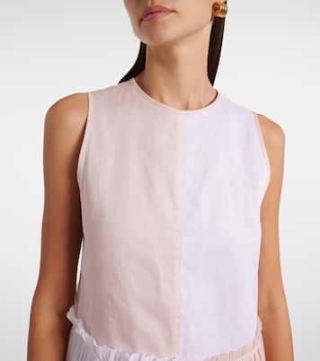 Abito midi in organza di cotone | Jil Sander
