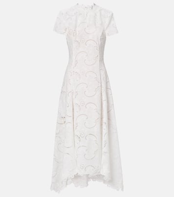 Abito midi in pizzo guipure | Oscar de la Renta