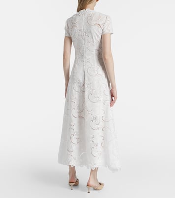 Abito midi in pizzo guipure | Oscar de la Renta