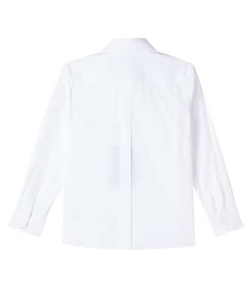 Camicia in misto cotone con logo | Dolce&Gabbana Kids