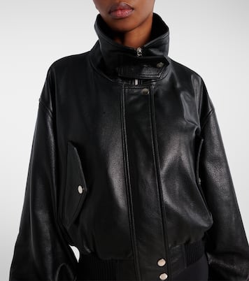 Chaqueta bomber Briar de piel | Nour Hammour