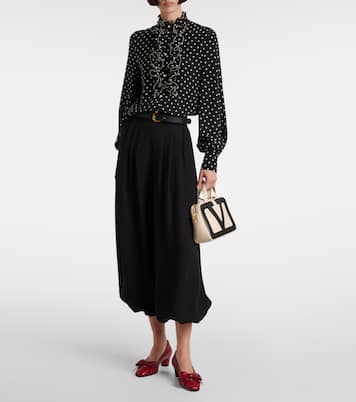 Bowow 45 bow-detail leather pumps | Valentino Garavani