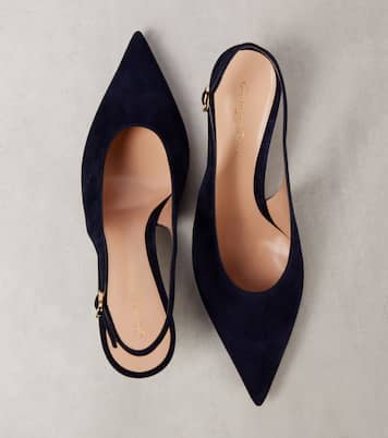 Robbie 55 suede slingback pumps | Gianvito Rossi