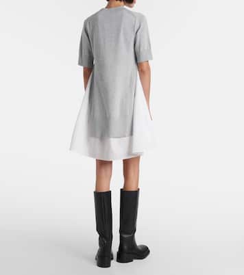 Layered cotton minidress | Sacai
