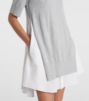 Layered cotton minidress | Sacai