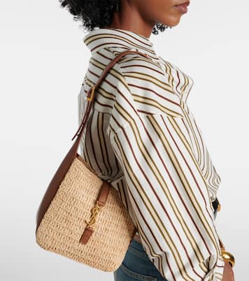 Sac Le 5 à 7 Baby en raphia | Saint Laurent