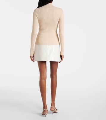 Pullover a collo alto Reedition in maglia a coste | Courrèges