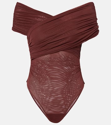 Jacques gathered off-shoulder bodysuit | SIR