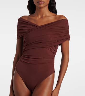Jacques gathered off-shoulder bodysuit | SIR