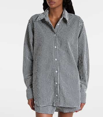 Gingham oversized shirt | Hunza G