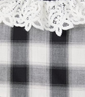 Robe en coton à carreaux et dentelle | Tartine et Chocolat