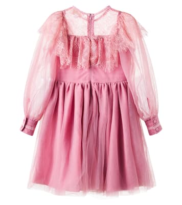 Lace-trimmed tulle dress | Petite Amalie  