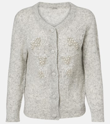 Beaded alpaca and wool-blend cardigan | Jacques Wei