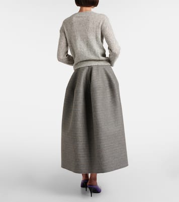 Beaded alpaca and wool-blend cardigan | Jacques Wei