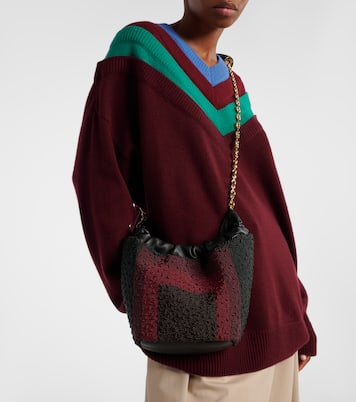 Squeeze Mini beaded leather tote bag | Loewe