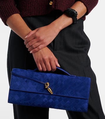 Intrecciato suede clutch | Bottega Veneta